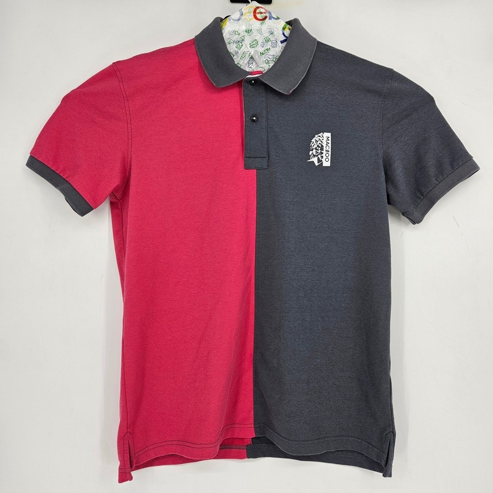 Maceoo Polo Shirt Mens Extra Large‎ Split Casual Short Sleeve Preppy Designer